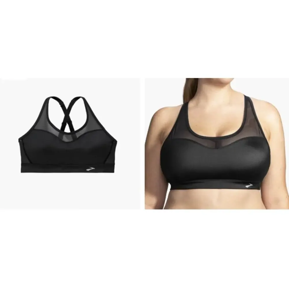 New NWT‎ Brooks Fast Forward Crossback Black Sports Bra Size XXL